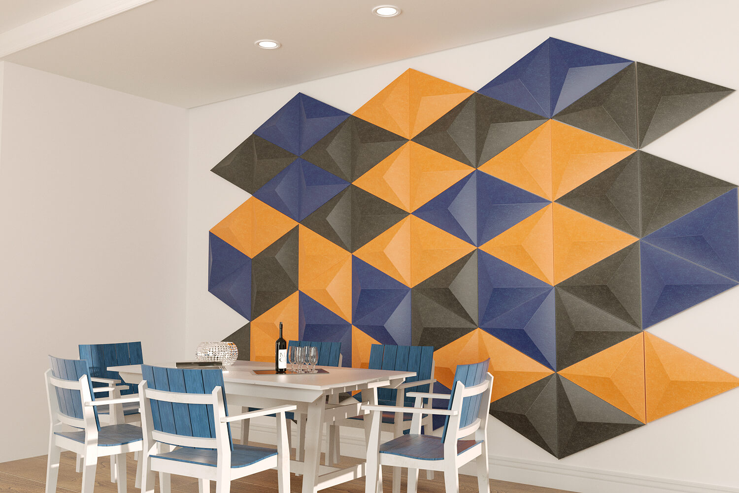 3D acoustic panels